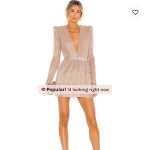 Carey mini dress in blush